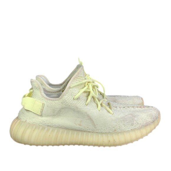Adidas Yeezy Boost 350 V2 Butter Men’s 9 Cream Yellow Knit Sneakers Casual Shoes - Picture 1 of 16